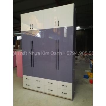 Tủ nhựa 4 cánh Full trần