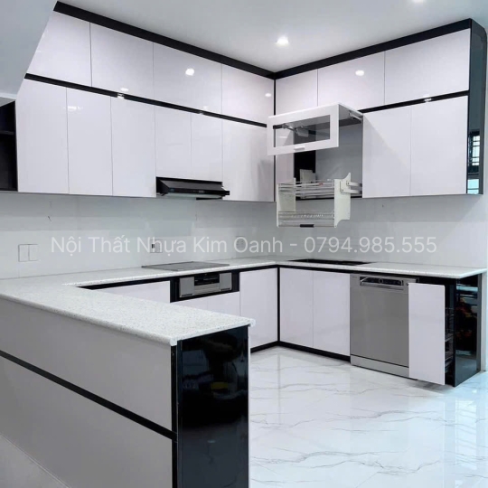 Tủ bếp nhựa Vincoplast Sang Trọng